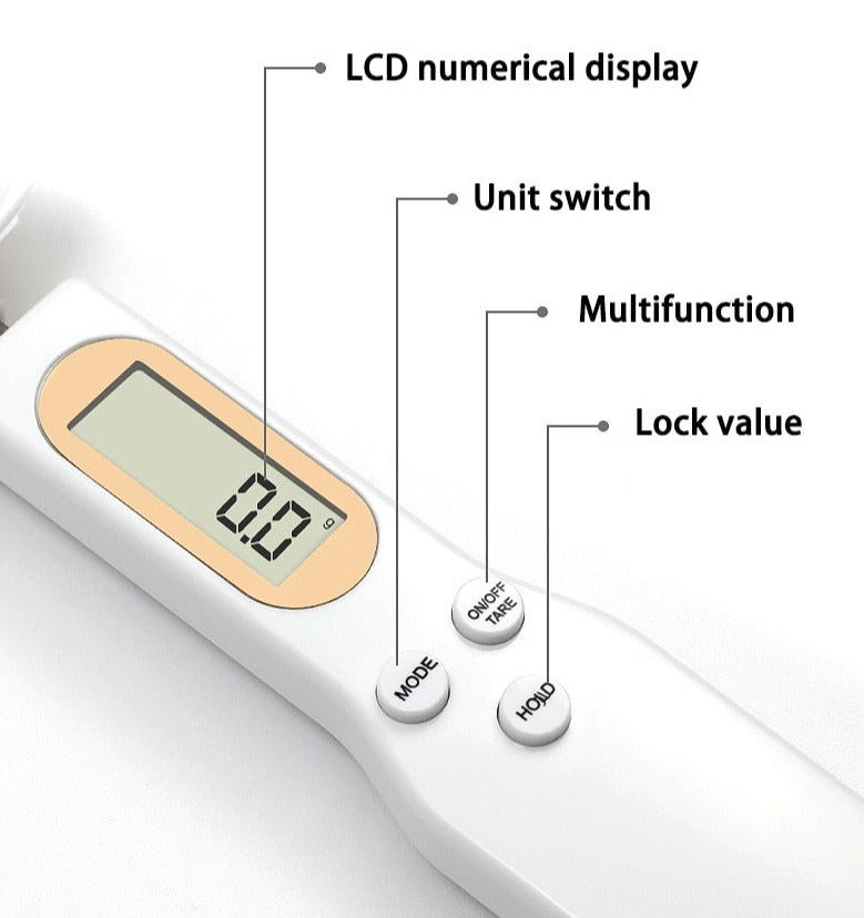 Spoon With Scale | Digital Display | High Precision | Kitchen Accessory